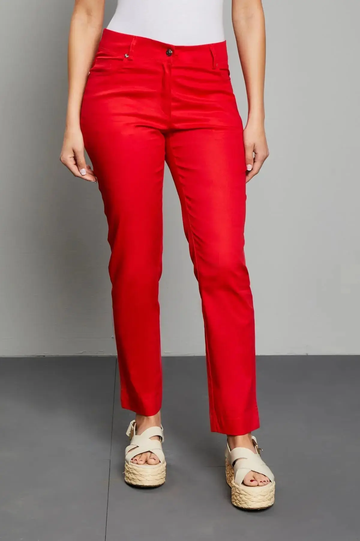 Pantalone cinque tasche ROSSO - Image 2