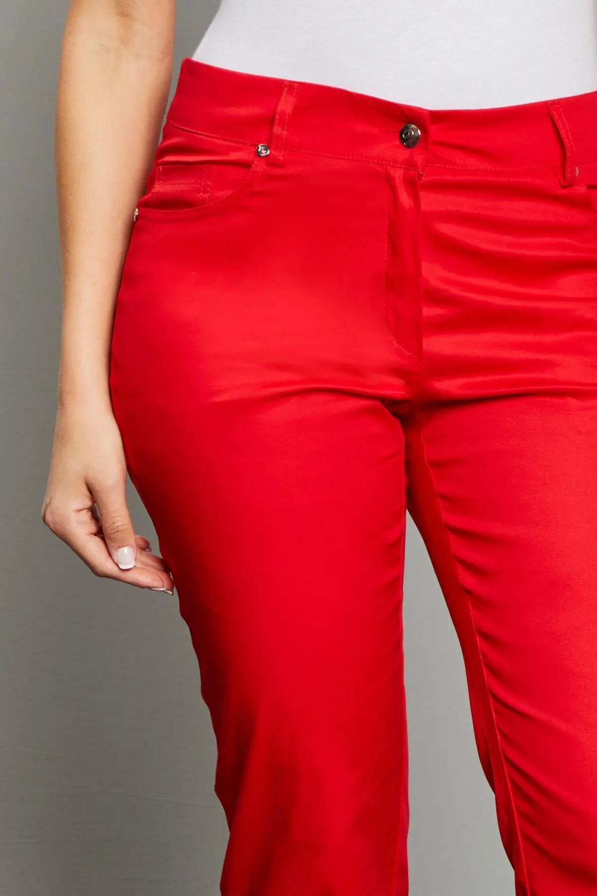 Pantalone cinque tasche ROSSO - Image 3