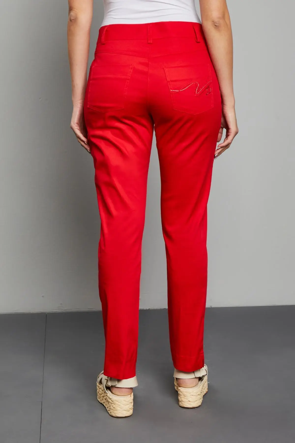 Pantalone cinque tasche ROSSO - Image 4