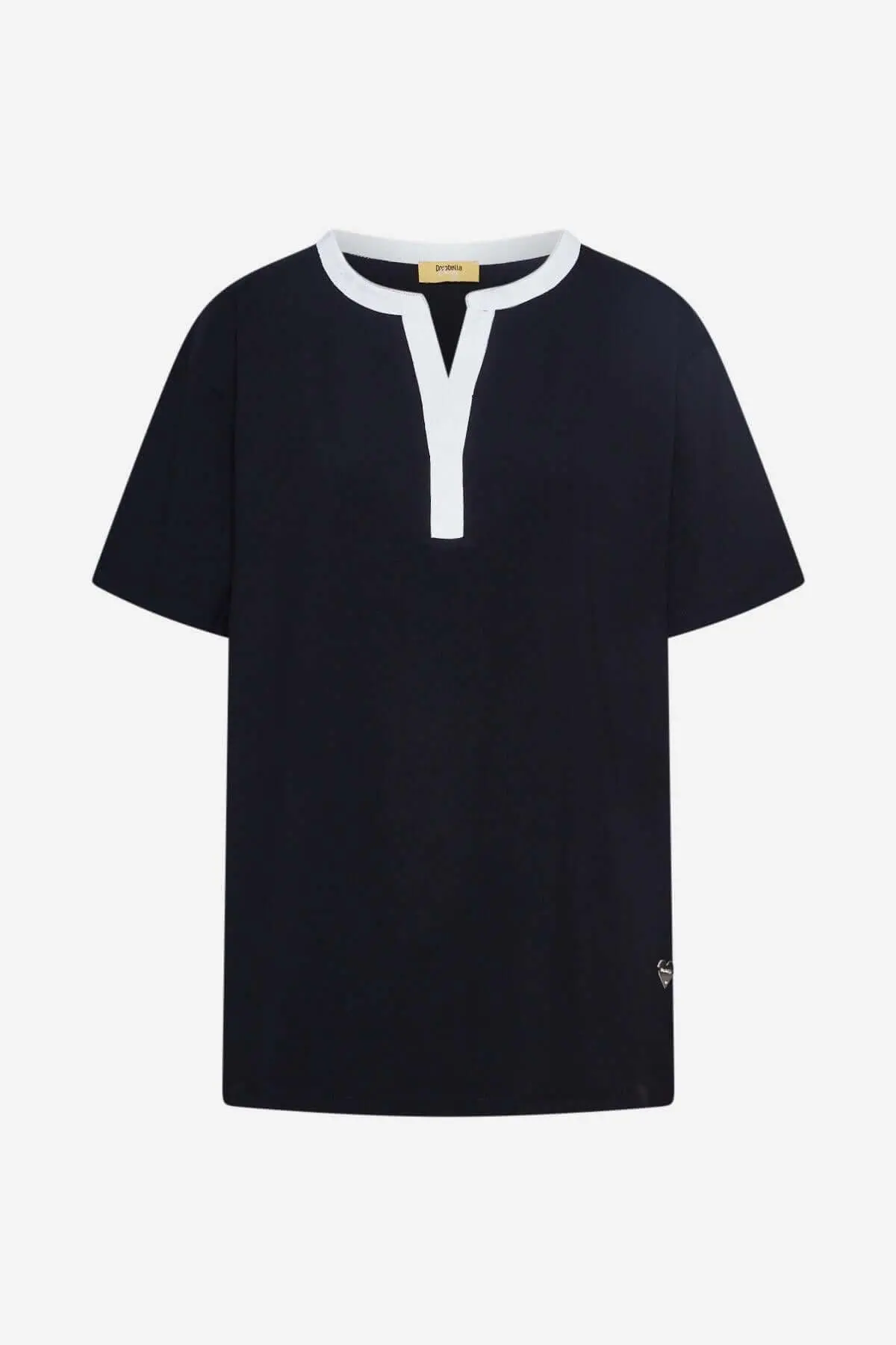 Maglia collo ricamato BLACK - Image 2