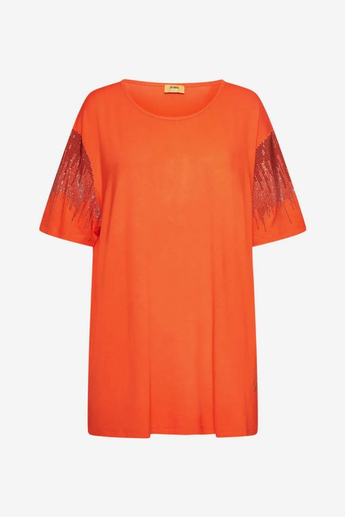 Maglia con strass ORANGE