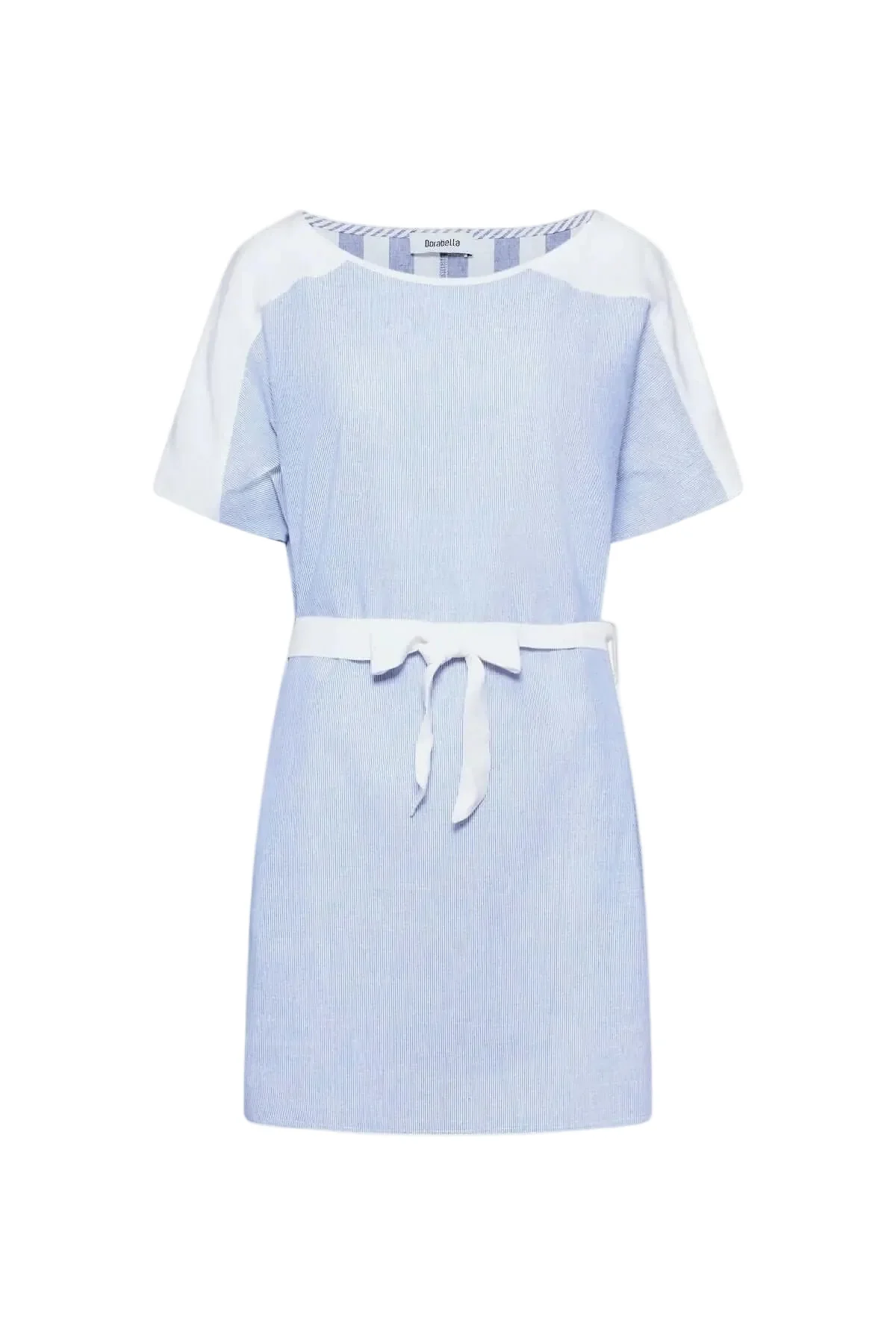Abito righe strette BLU-BIANCO