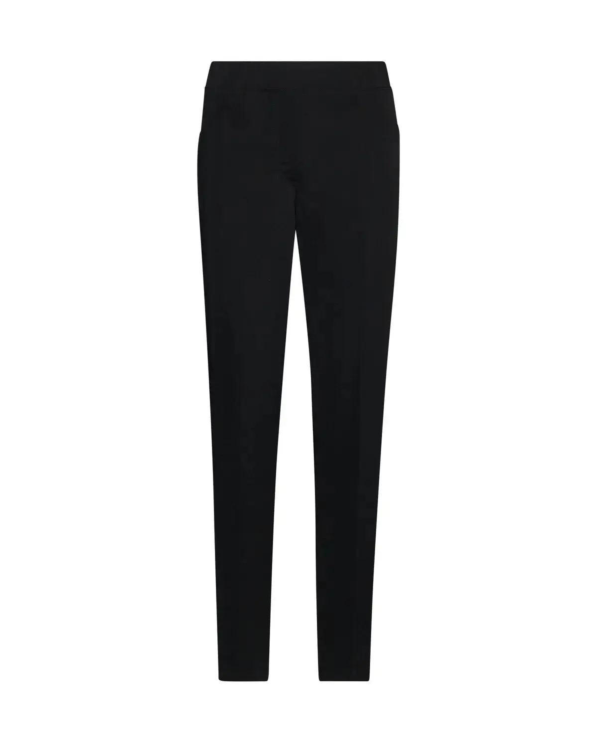 Pantalone basic con taglio push up posteriore NERO