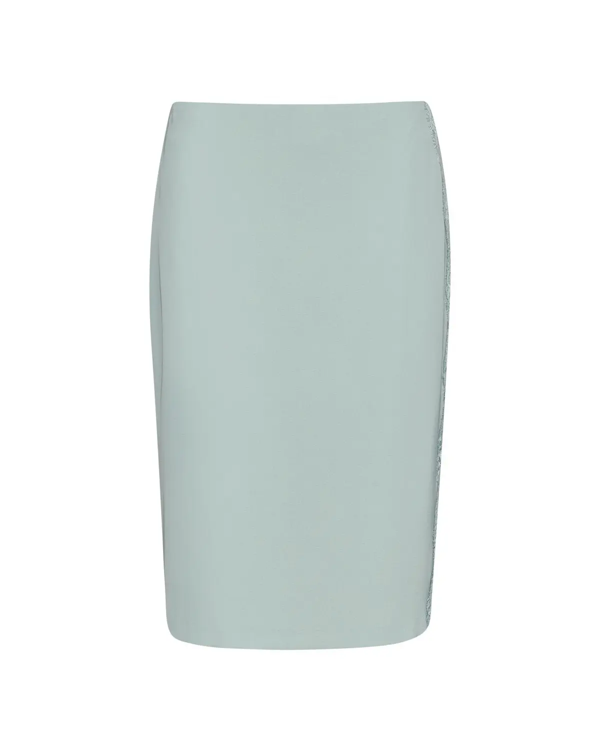 Gonna longuette con pizzo laterale ALOE - Image 2