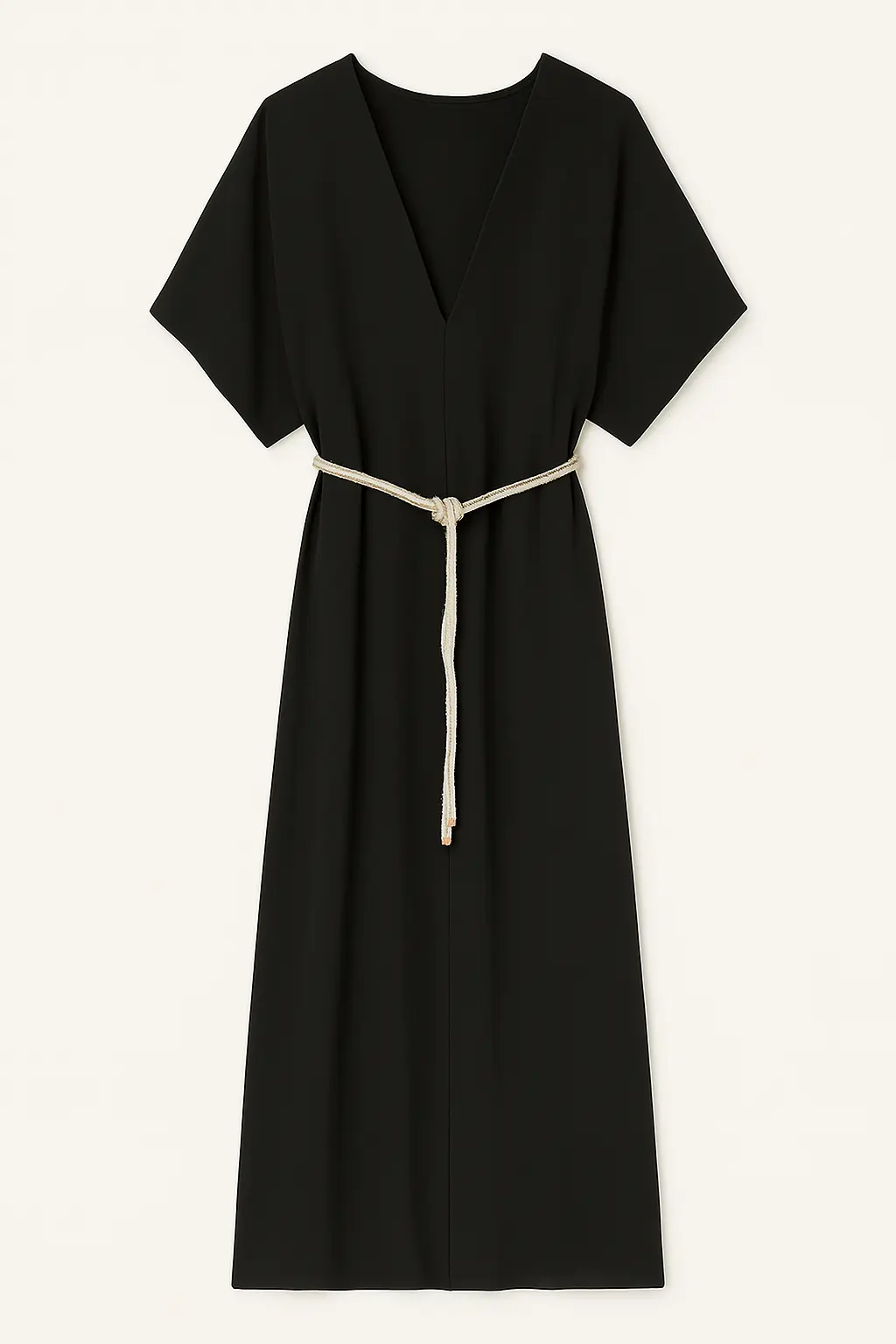 Abito kimono con scollo a V e cintura - Image 7