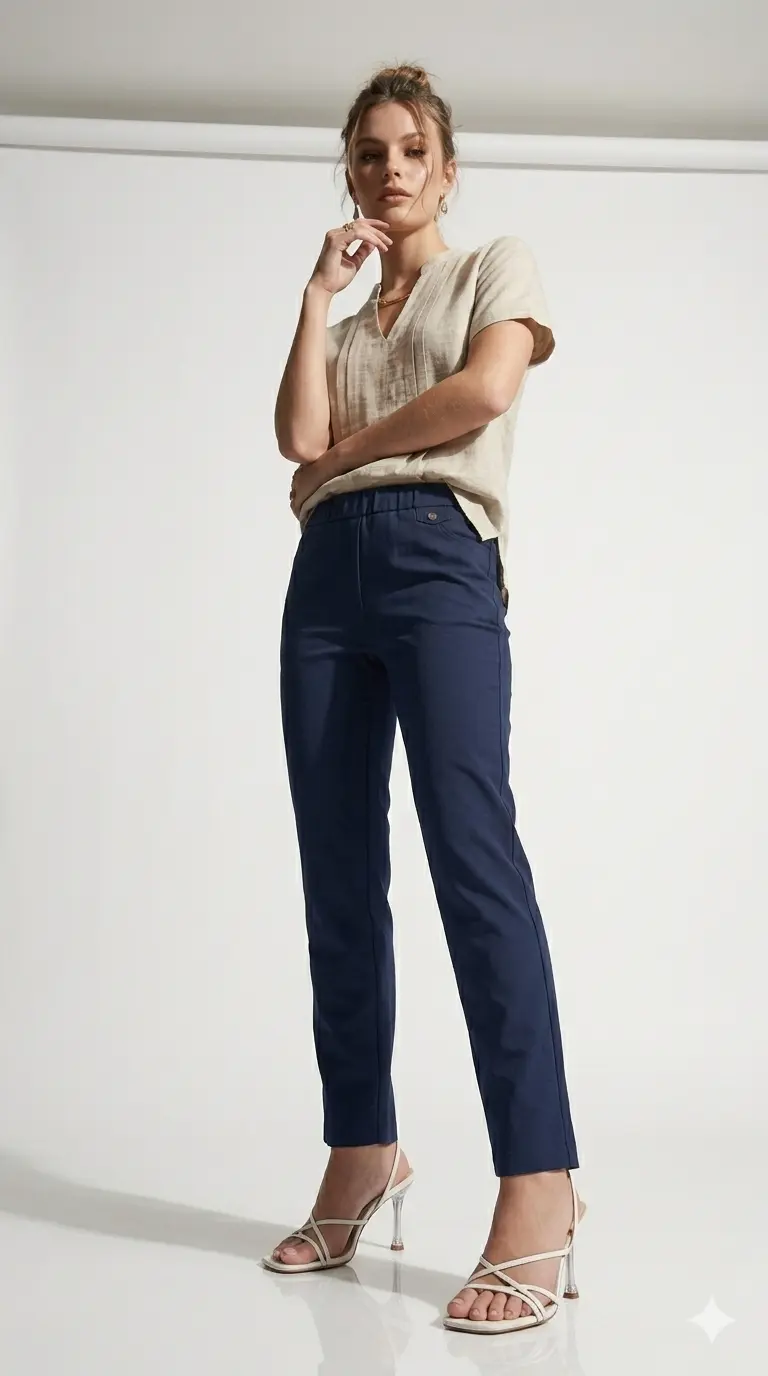 Blusa bi-materiale - Image 5