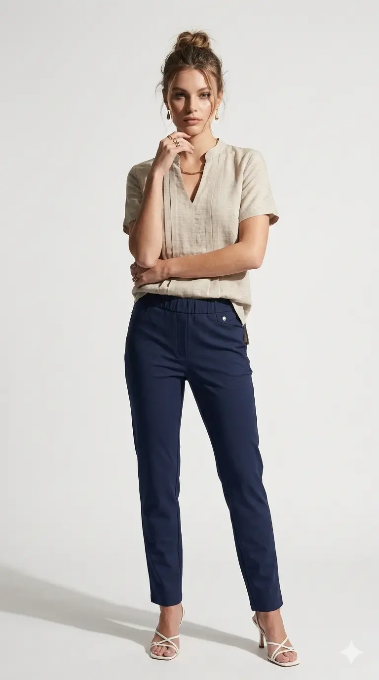 Blusa bi-materiale - Image 6