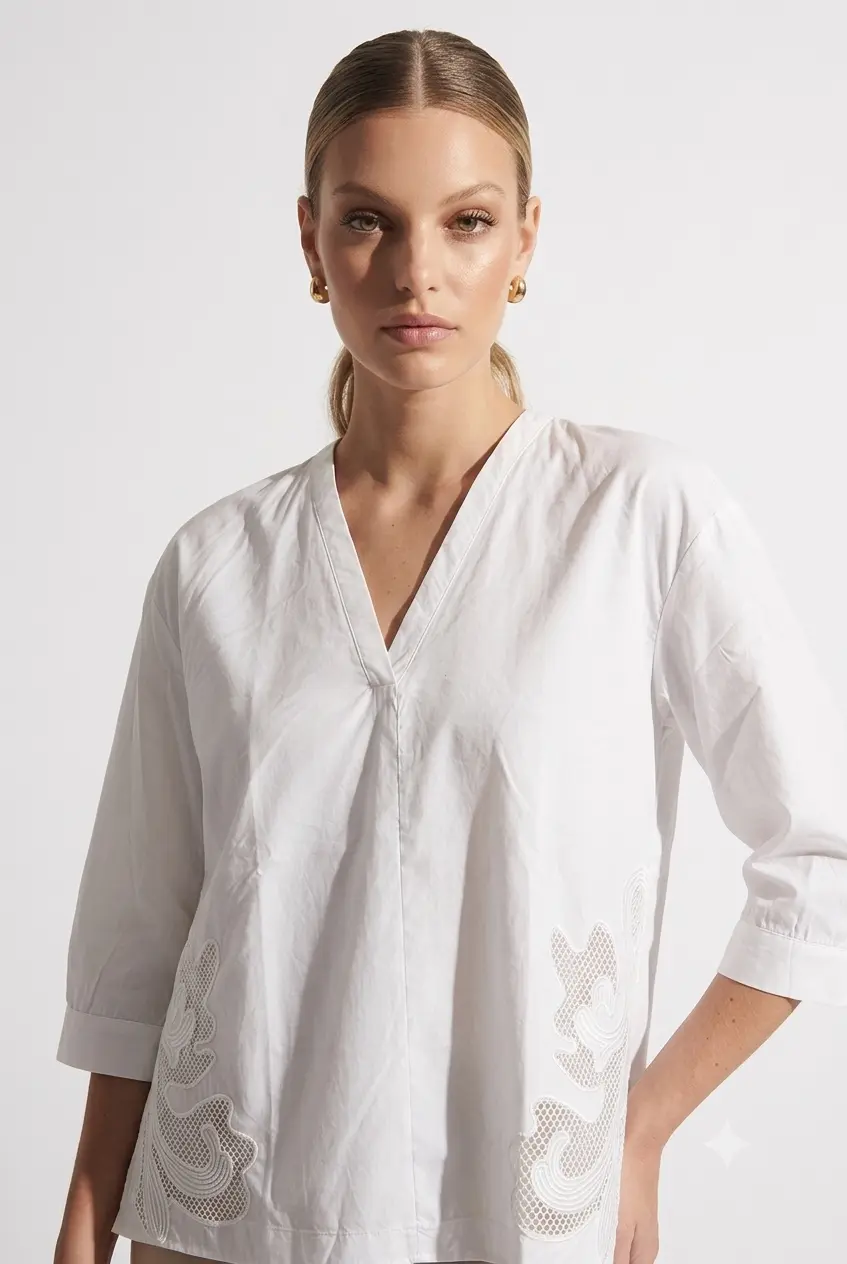 Blusa con ricamo - Image 2