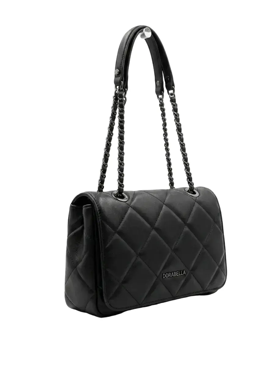 Borsa a Tracolla Matelassé con Catena Intrecciata - Image 4
