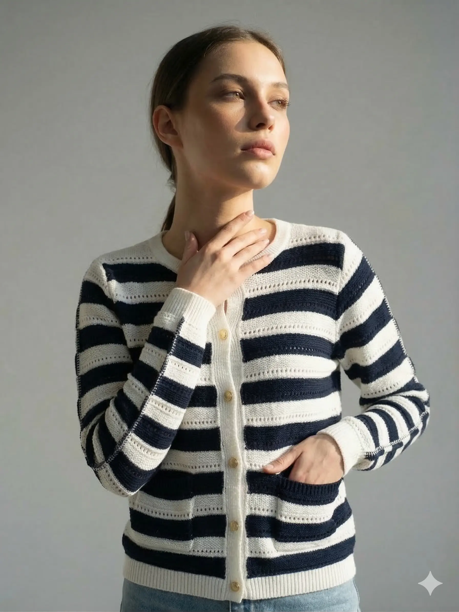 Cardigan a righe - Image 2