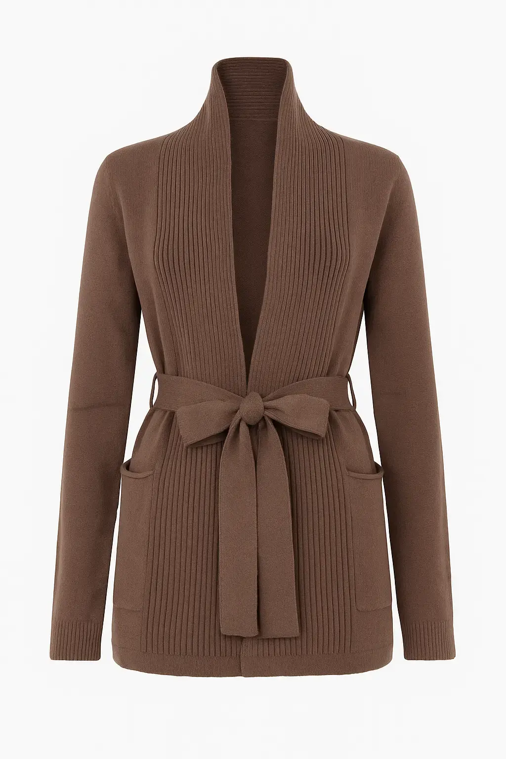 Cardigan con cintura