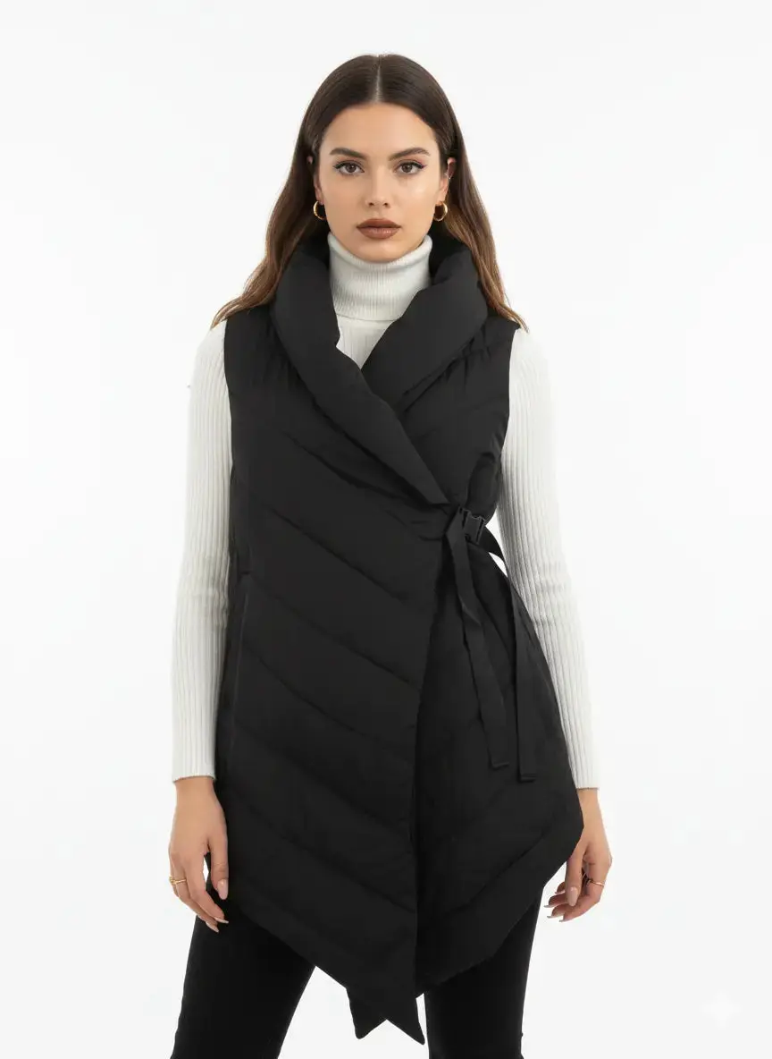 Gilet imbottito con cappuccio - Image 3