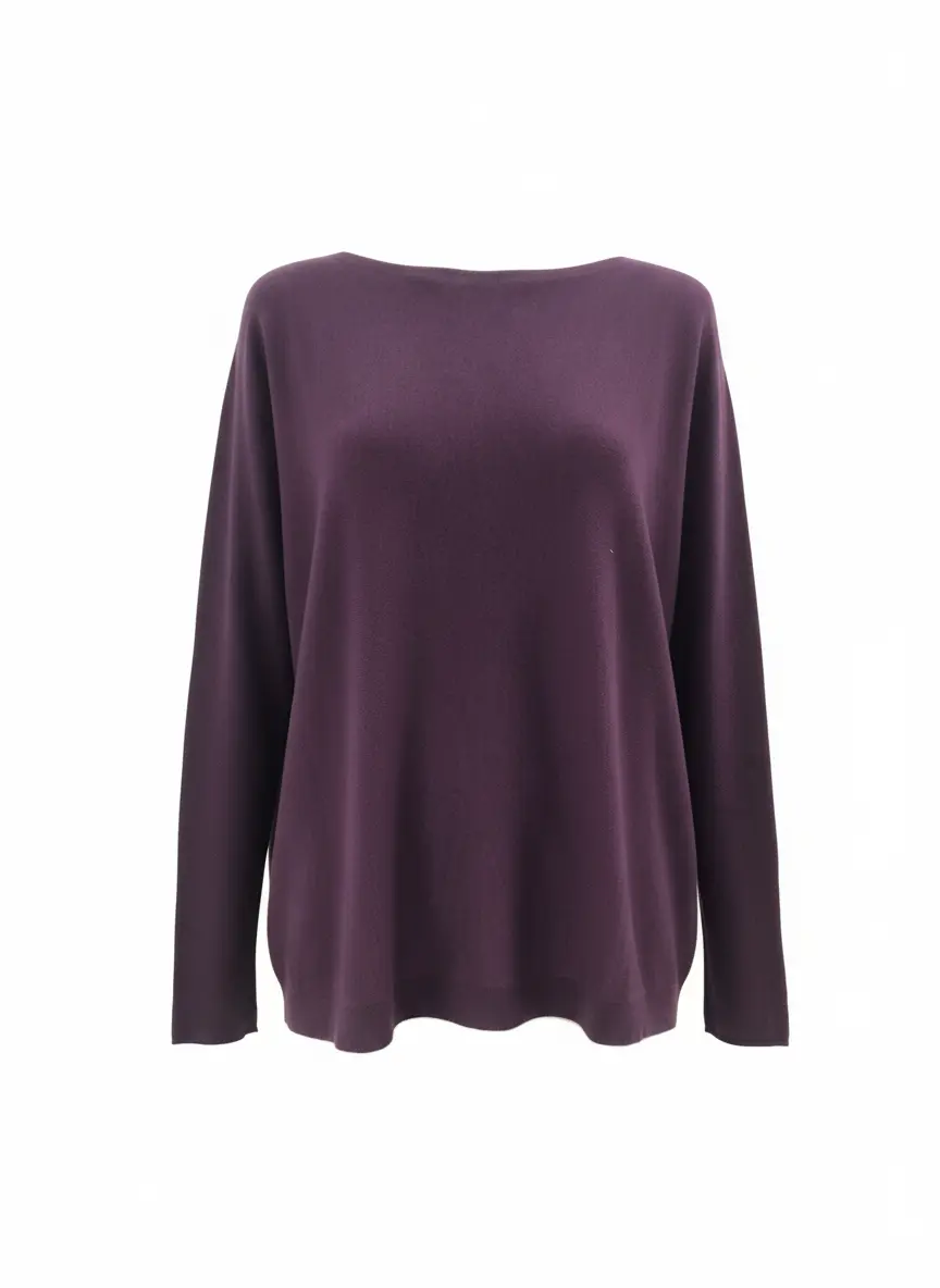Maglia a scatola in tinta unita - Image 5