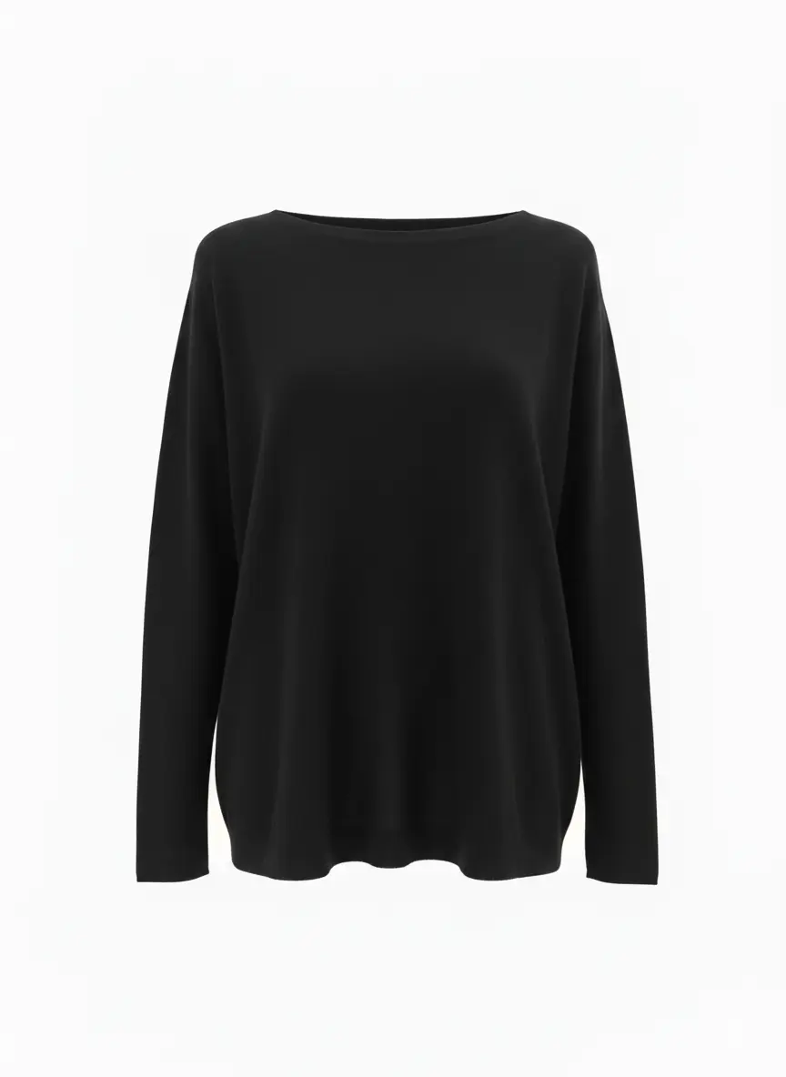 Maglia a scatola in tinta unita - Image 6