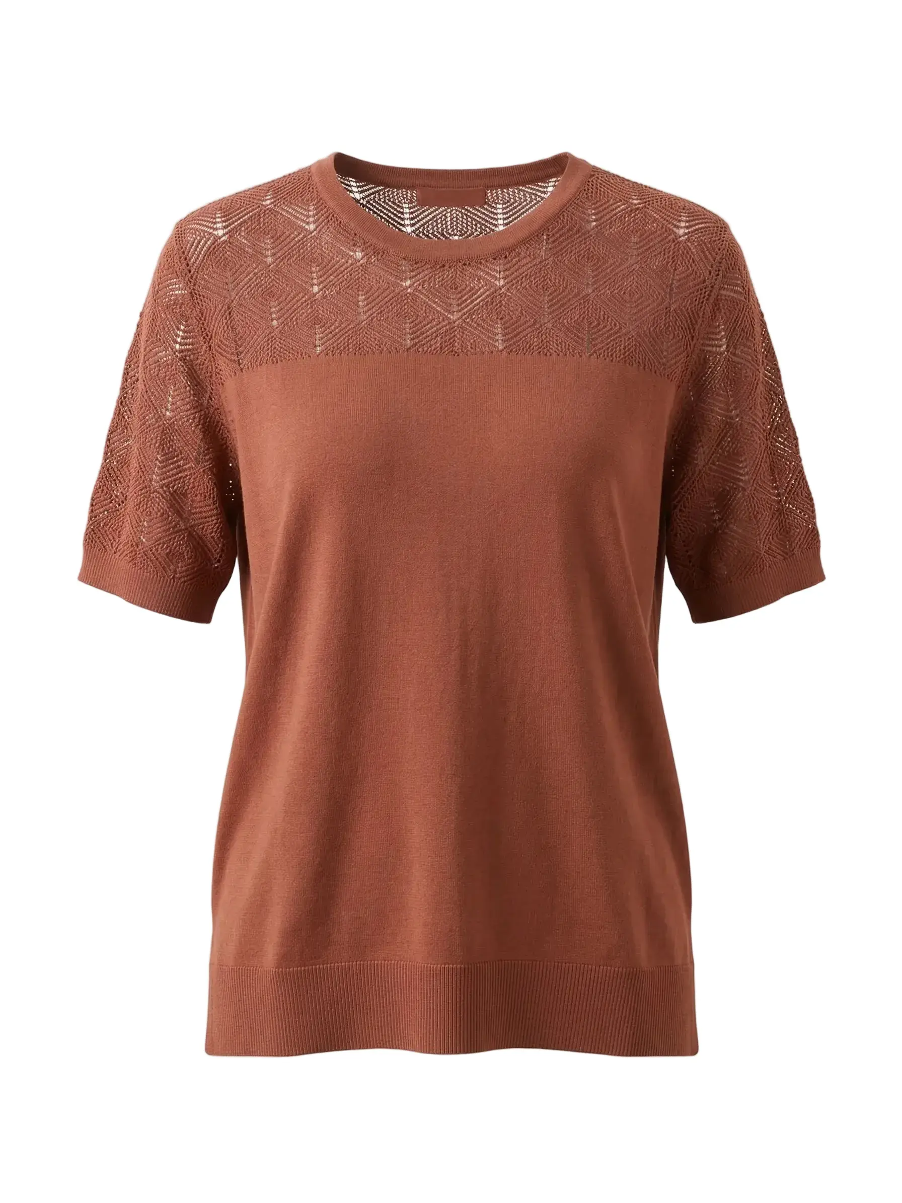Maglia con girocollo traforato - Image 2