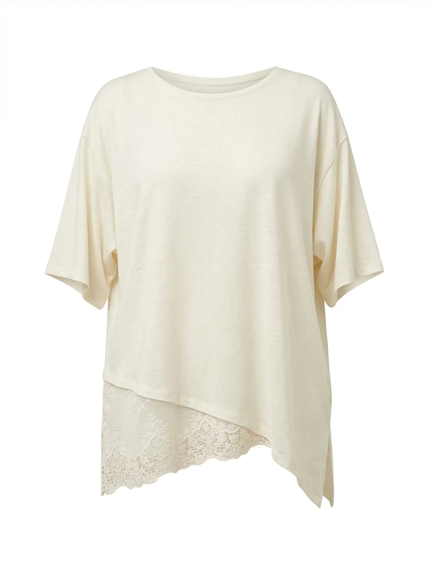 Maglia con inserti in pizzo