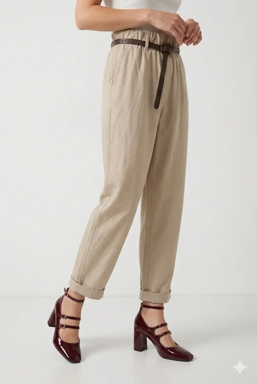 Pantalone Con Cintura - Image 2