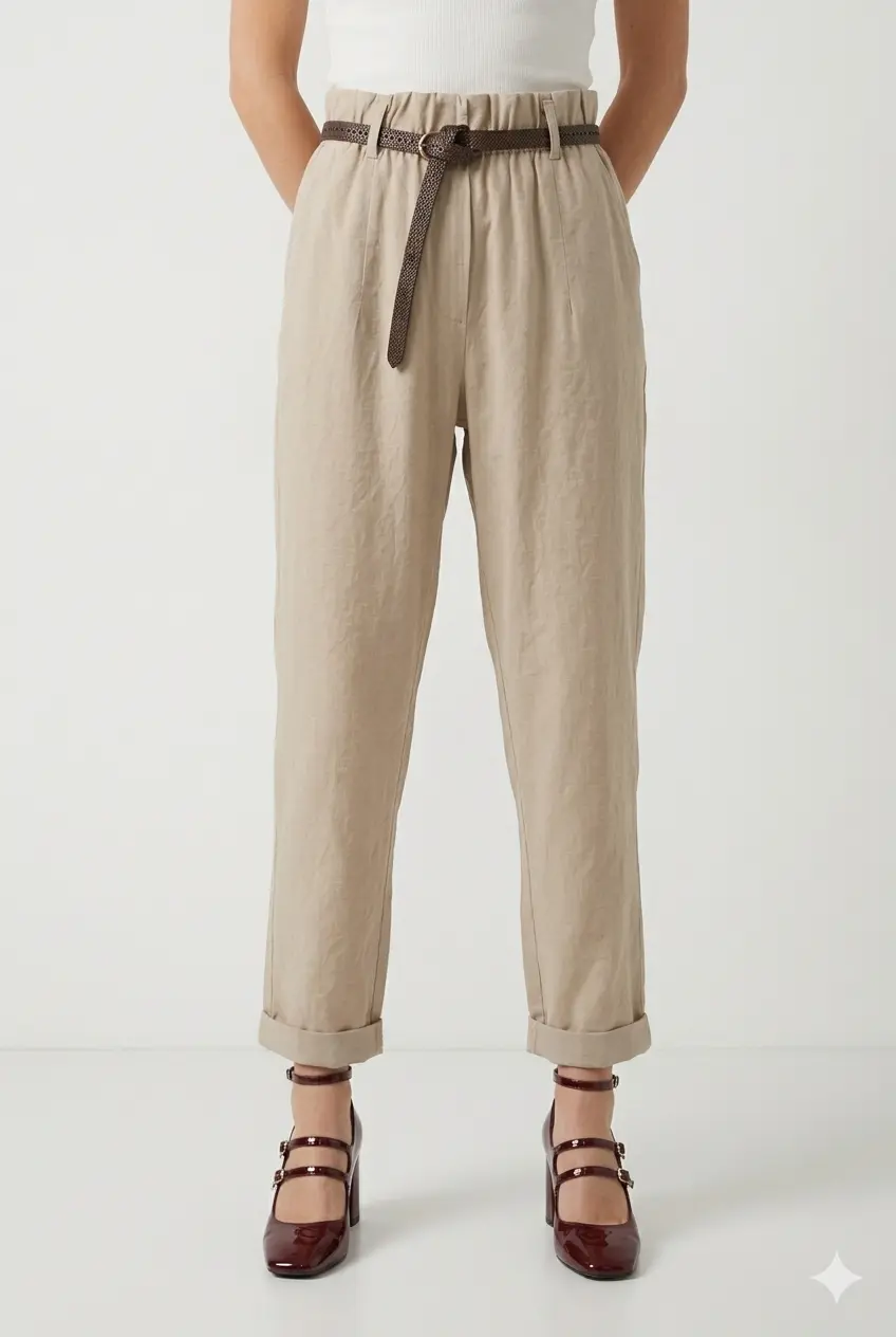Pantalone Con Cintura - Image 5