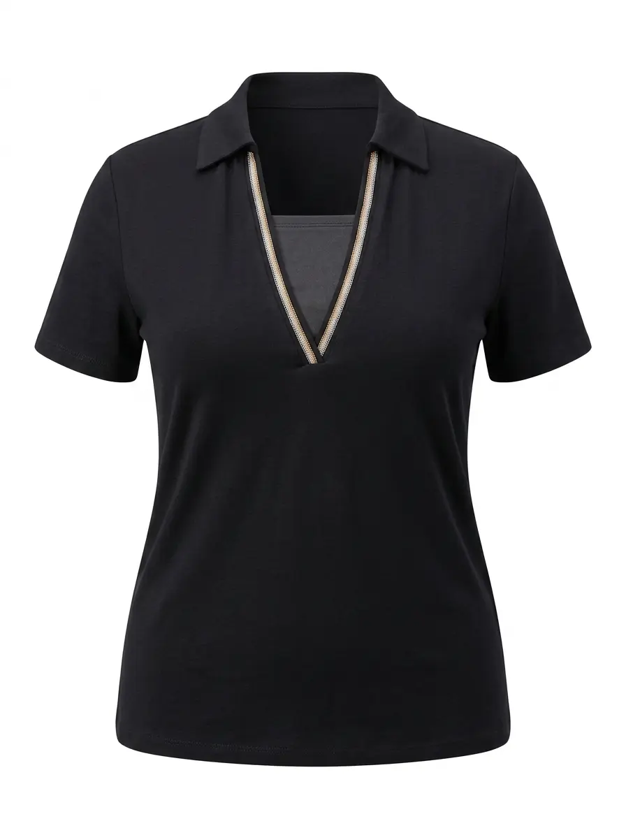 Polo con dettaglio scollo