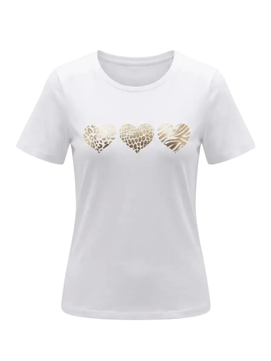 T-Shirt Stampa Cuori - Image 5