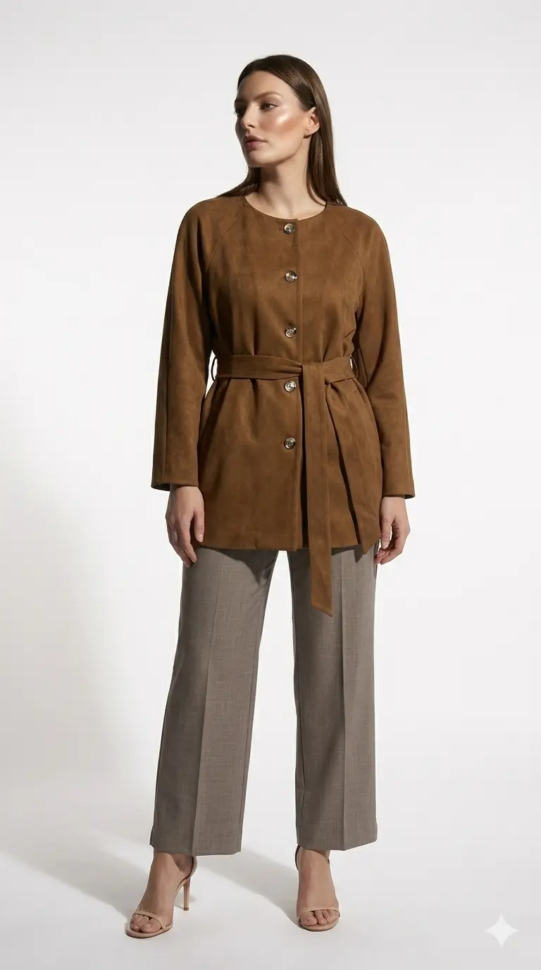 Trench in suede - Image 3