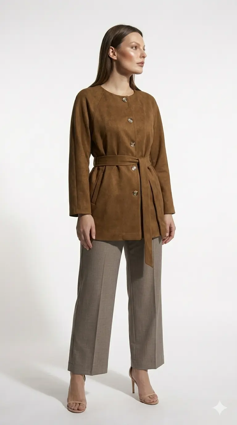 Trench in suede - Image 4